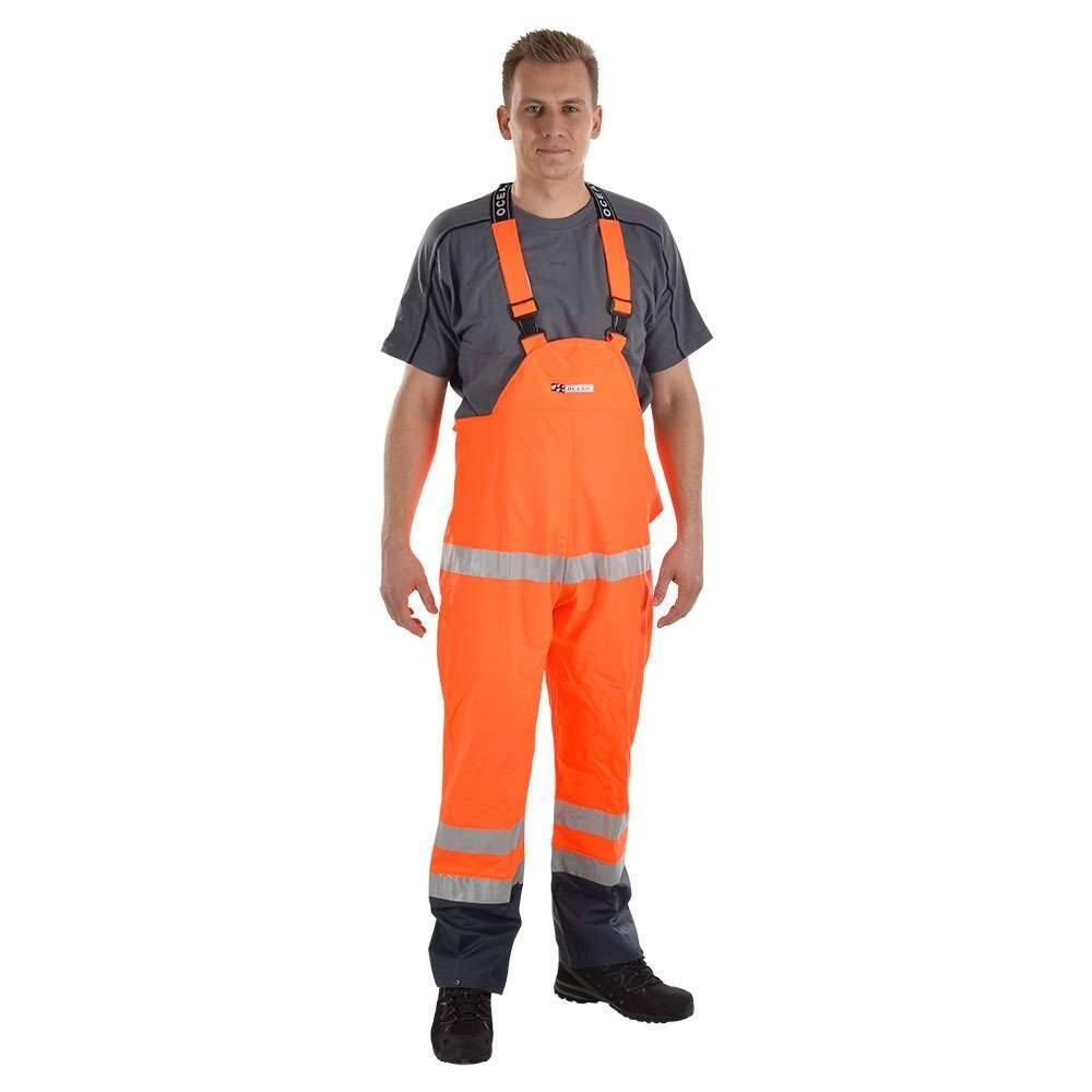 Orange/navy Comfort stretch overalls Ocean