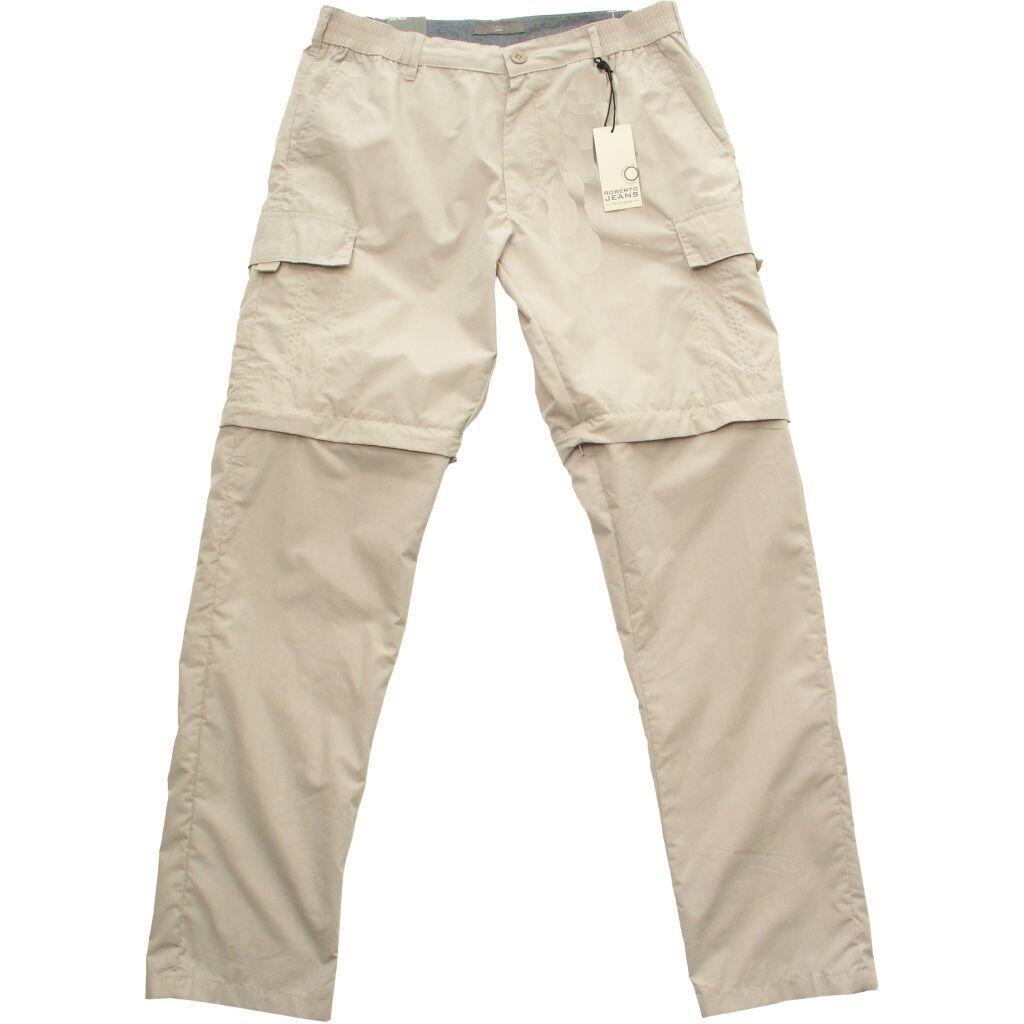 Sandfarvede zip-off bukser i 34" benlængde Roberto