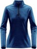Kornblå langærmet dame  T-shirt med H2X-DRY fugtighedsteknologi (L/Æ) - Stormtech
