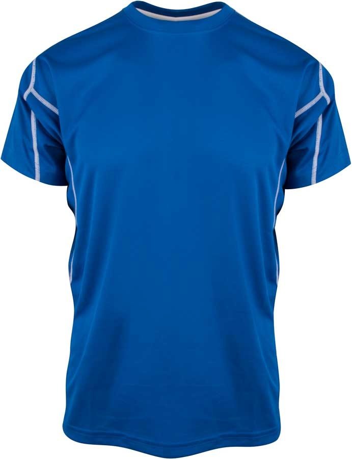 Kornblå/hvid trænings T-shirt -